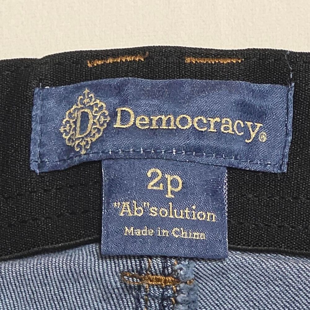 Democracy "Ab" solution Itty Bitty Bootcut Jeans Dark Wash Petite 2P - Picture 3 of 5